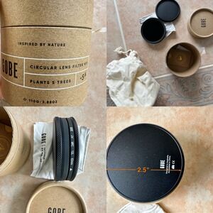 Gobe 62mm UV + Circular Polarizing Dual Filter Kit (CPL) Lens Filter Kit (1Peak)